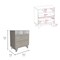 Tuhome Portanova Two Drawer Dresser, Two Open Shelves, Superior Top, Four Legs, Light Gray/White CZB6740 - alternate 4